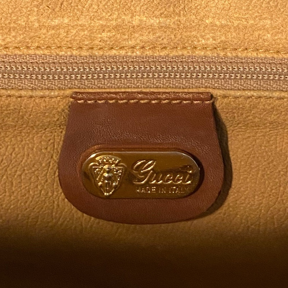 Vintage GUCCI Micro GG Supreme Handbag 1980’s Era - Picture 13 of 17